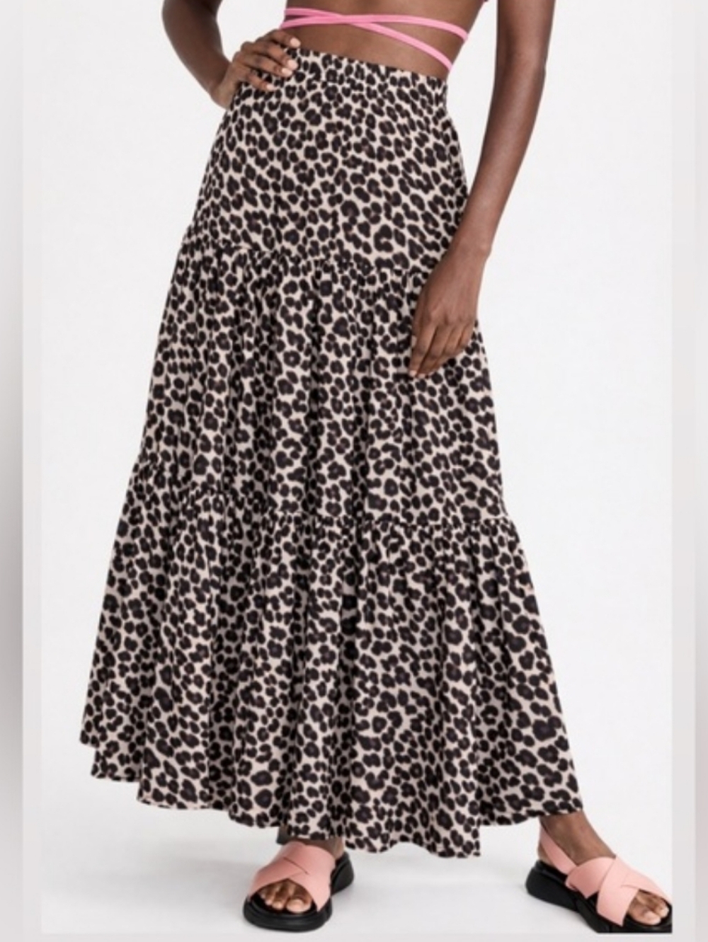 La Double J Leopard Big Skirt